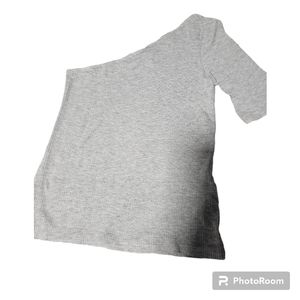 H&M ribbed one shoulder top